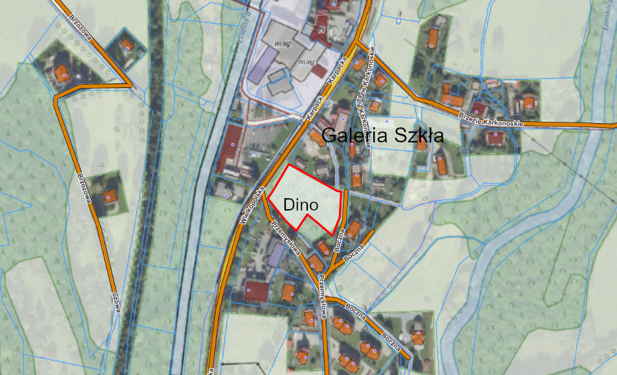 Dino w Karpaczu - mapa